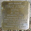 Stolperstein Bochum Hermannshöhe 36 Franz Joseph Koch