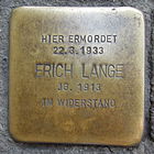 Stolperstein Gelsenkirchen Am Rundhörnchen Erich Lange.JPG