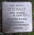 Stumbling block for Otto Kabot (Formesstraße 19)