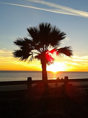 Sunset over Pacific