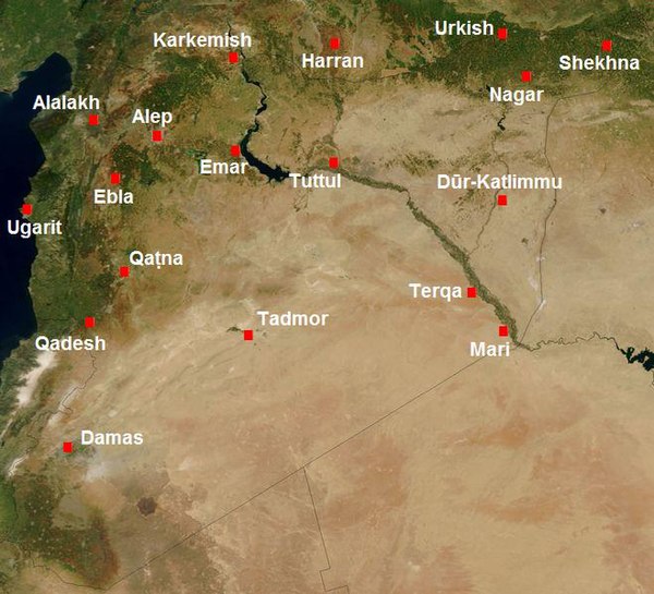 Harran and other major cities of ancient Syria