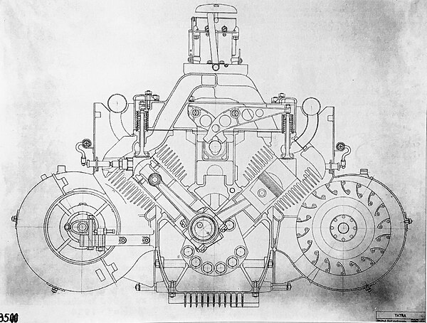 T77 Engine cross-section