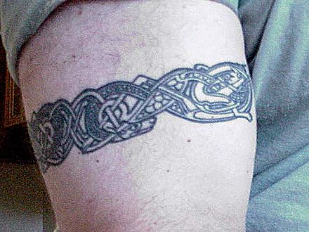 Celtic-style tattoo