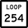 Marqueur State Highway Loop 254