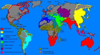 A map of the world of The Peshawar Lancers, set in 2025 C.E. The Peshawar Lancers Map.PNG