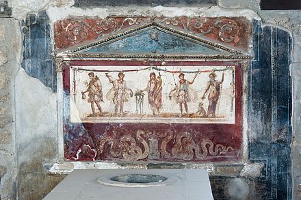 The thermopolium (eatery) of Pompeii, Italy, 1st century AD.