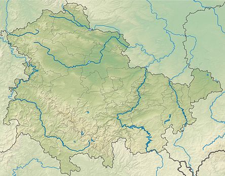 Տեղորոշման քարտեզ Գերմանիա Թուրինգիա