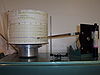 View of the recorder and chart for a tipping bucket rain gauge as used in Canada