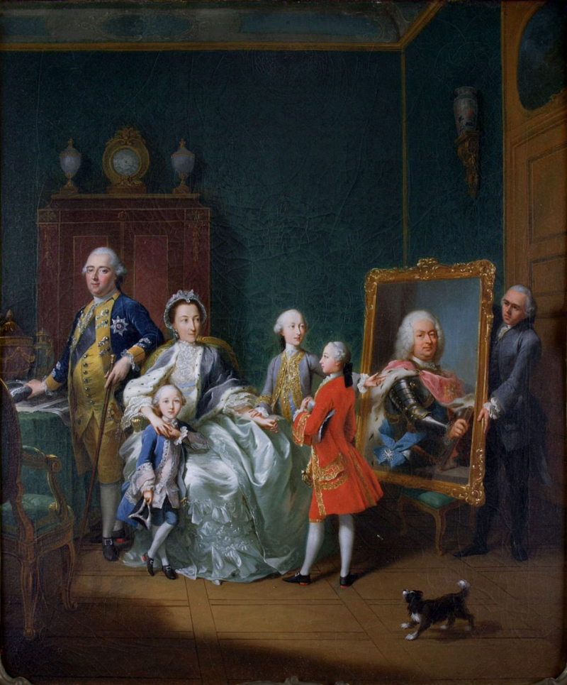 Tischbein - Erbprinz Friedrich II. mit seiner Familie - Museumslandschaft Hessen Kassel.png