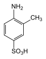 Deutsch: Struktur von 2-Aminotoluol-5-sulfonsäure English: Structure of 2-aminotoluene-5-sulfonic acid