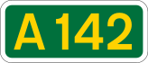 A142 road shield