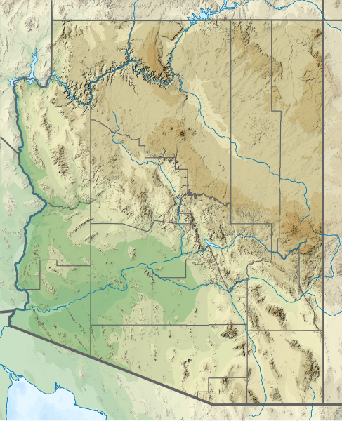 File:USA Arizona relief location map.svg