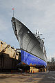 USS Port Royal (CG 73) forward section after grounding in drydock.jpg