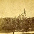 University Park and Second Presbyterian Church from New York Avenue, Indianapolis (1873).jpg