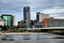 Modern developments in the Penya-Roja neighborhood