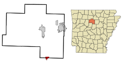 Vị trí trong Quận Van Buren, Arkansas