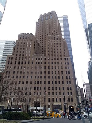 Western Union building, New York City. Aet Deco lobby Stock Photo