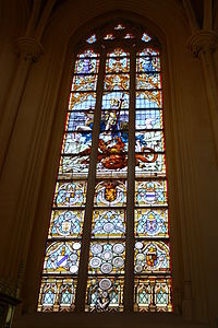 Français : Vitrail de l'église Saint-Martin de Visé, Belgique.