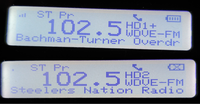 WDVE's HD Radio Channels on a SPARC Radio with PSD. WDVE HD.png