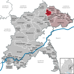 Weidenstetten - Localizazion