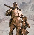 Detail from the Statue of William Tell and his son in Altdorf (Richard Kissling, 1895).