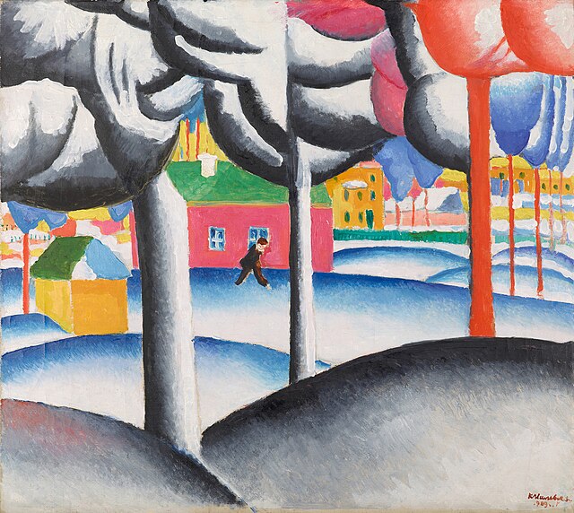 Kazimir Malevich, Landscape (of Winter), 1909