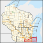 Thumbnail for File:Wisconsin's 1st congressional district (since 2023) (square).svg