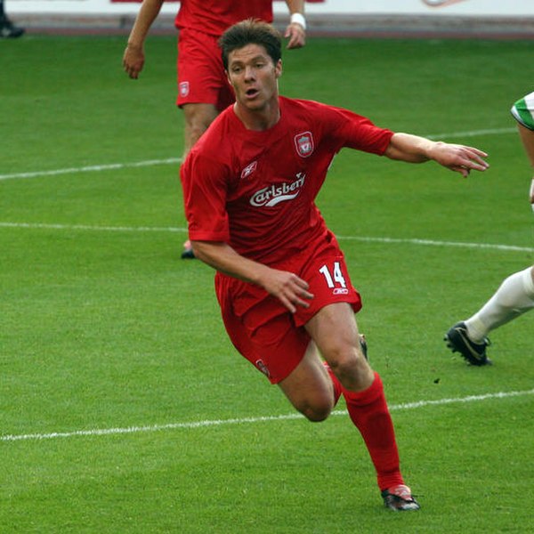 Xabi Alonso (pictured in July 2005), joined the club from Real Sociedad for £10.7 million.