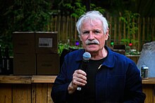 Yann Arthus-Bertrand à l'occasion du lancement de GoodPlanet.