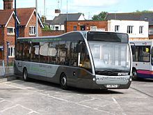SWC Optare Versa in Yeovil, 2011 Yeovil bus station - South West Coaches YJ08PGZ.jpg