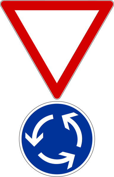 File:Yield at roundabout.svg