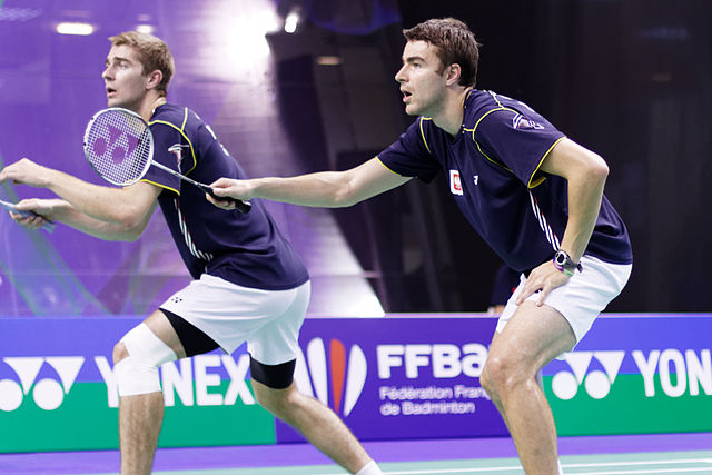 Łukasz Moreń and Wojciech Szkudlarczyk at the 2013 French Super Series