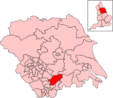 Yorkshire and the Humber - Doncaster North constituency.svg