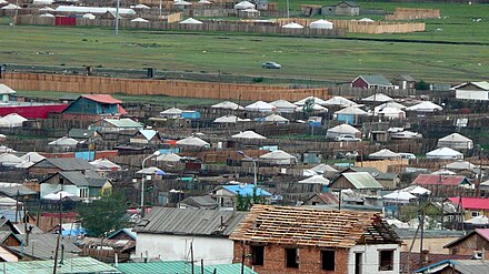 Many Mongolians live in yurts, traditional tents, also in the capital