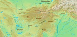 Map of Zabulistan, 7th-10th-century