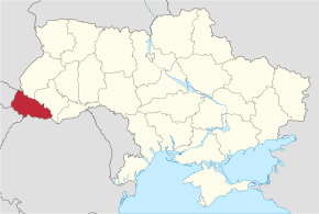 Poziția regiunii Regiunea Transcarpatia