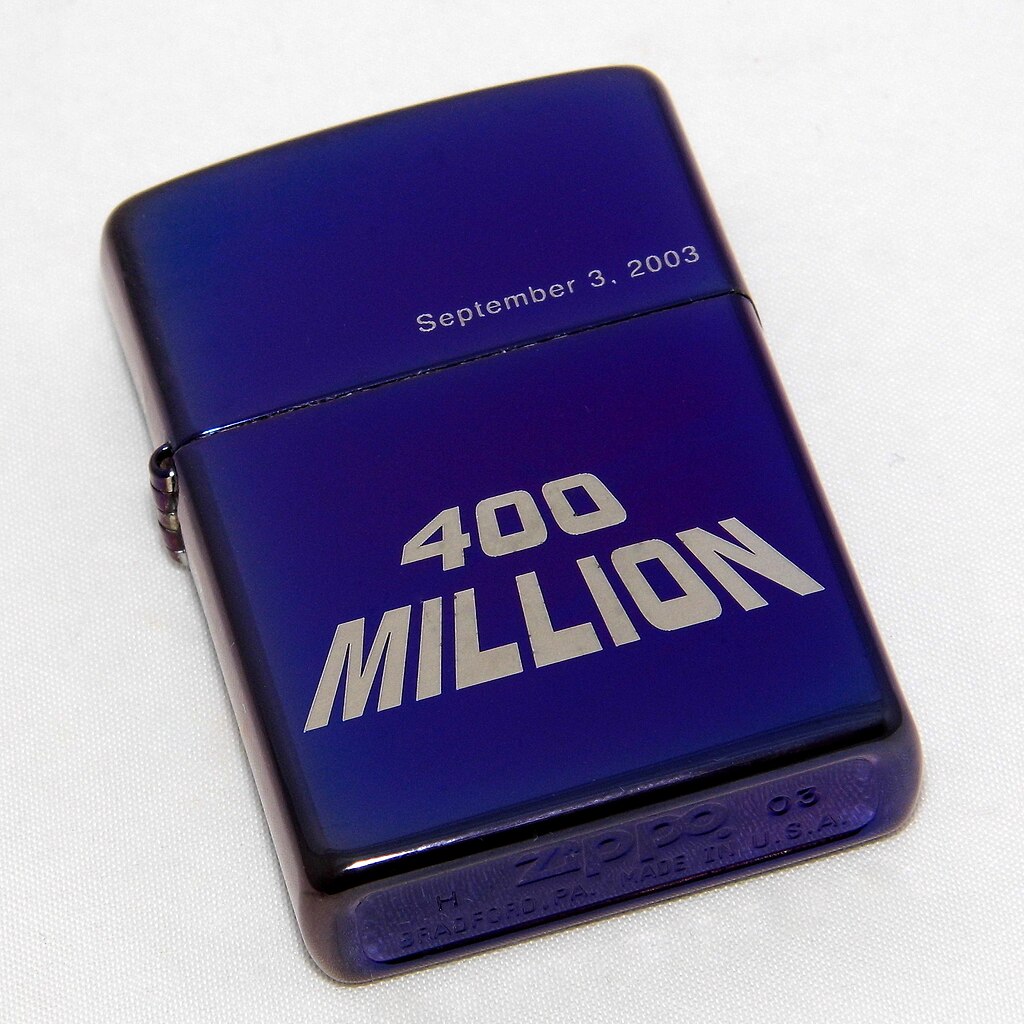 File:Zippo Lighter Collection, 400 Million Zippo Lighters, September