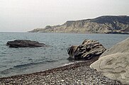 Felsen am Strand von Pissouri