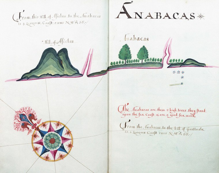 File:'A Waggoner of the South Sea describing the sea coast from Acapulco to Albermarle Isle, made by William Hack at the signe of great Britaine and Ireland in Wapping. Anno 1685'. RMG C4563 18.tiff