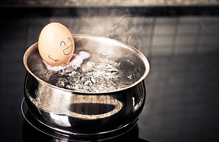 boiling an egg, by Andrés Nieto Porras