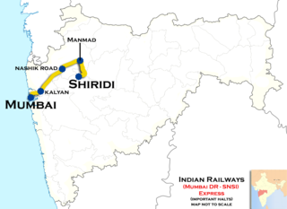 Dadar Central–Sainagar Shirdi Weekly Superfast Express Train in India