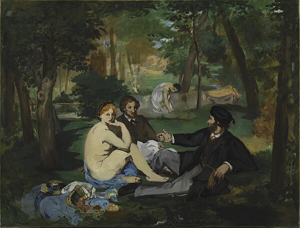 Édouard Manet – Déjeuner sur l'herbe (earlier version at the Courtauld)