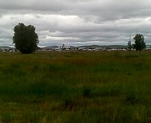Вид на город Борзя с северо-запада.