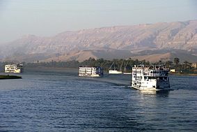 Passenger ships of Egypt, Edfu, Nile river 2010