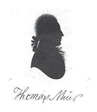 Profil dari Thomas Muir yang diambil dari payudara di sekitar tahun 1793