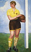 La footballeuse blonde, 1926