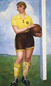 La futbolista rubia, Zárraga 1926