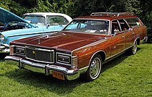 1978 Mercury Marquis Colony Park 1978 Mercury Colony Park station wagon, front left.jpeg