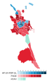 Mapa de la elección municipal de 1983 en Valencia por barrios