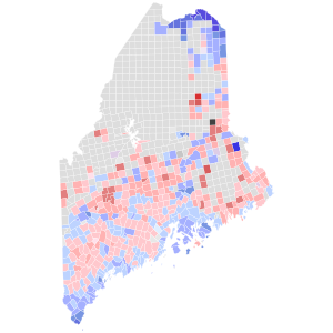 2006 Maine gubernatorial election results map by municipality.svg